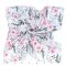   Nagy textilpelenka, fürdőlepedő MAMO-TATO 120x120 cm Fehér alapon pink virágok