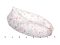   Kifli alakú szoptatós párna BABAKIRÁLY Nyuszi fehér rózsaszín