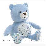 Baby Bear plüss maci projektor kék, CHICCO 801520
