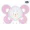   Cumi újszülötteknek 0-6 hó szilikon, Chicco PHYSIO COMFORT Pink Bunny ch07491111-bunny