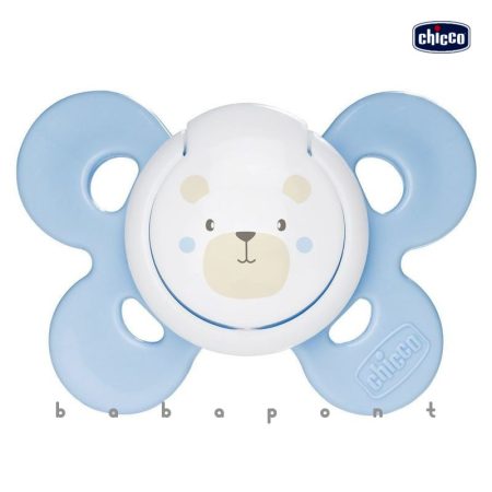 Cumi újszülötteknek 0-6 hó szilikon, Chicco PHYSIO COMFORT Blue Teddy ch07491121-teddy